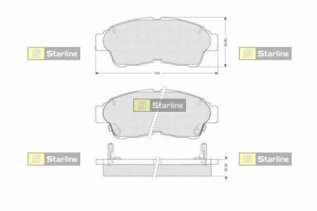 Гальмівні колодки дискові STARLINE BD S094 (фото 1)