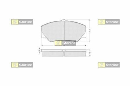 Гальмівні колодки дискові STARLINE BD S154 (фото 1)