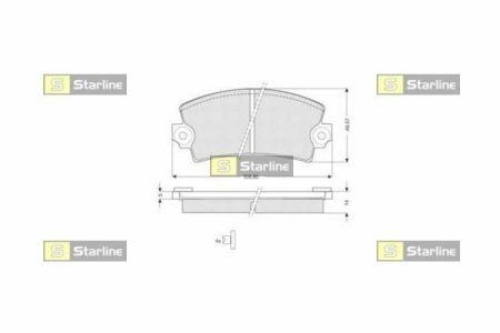 Гальмівні колодки дискові STARLINE BD S175