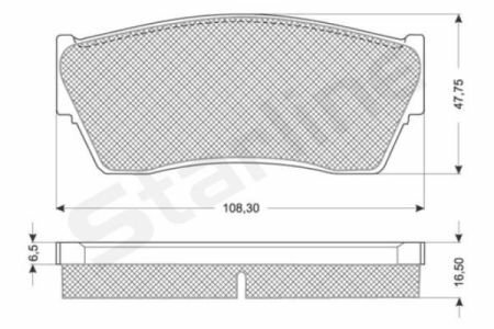 Гальмівні колодки дискові STARLINE BD S177