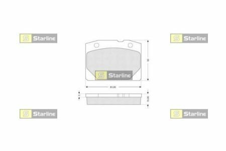 Гальмівні колодки дискові STARLINE BD S196