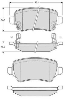Гальмівні колодки дискові STARLINE BD S320 (фото 1)