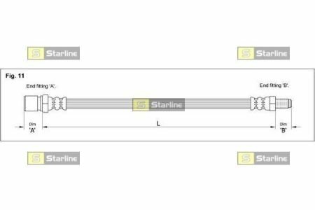 Гальмівний шланг STARLINE HA AL.1219