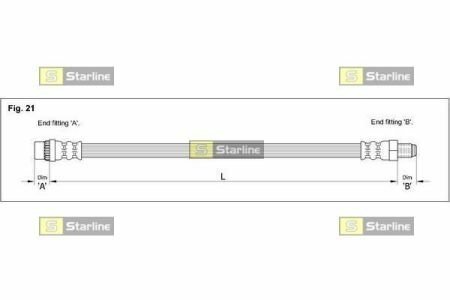 Гальмівний шланг STARLINE HA DA.1240