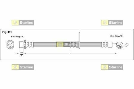 Гальмівний шланг STARLINE HA ST.1217 (фото 1)
