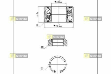 Підшипник колісний STARLINE LO 03431