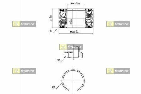 Підшипник колісний STARLINE LO 03441