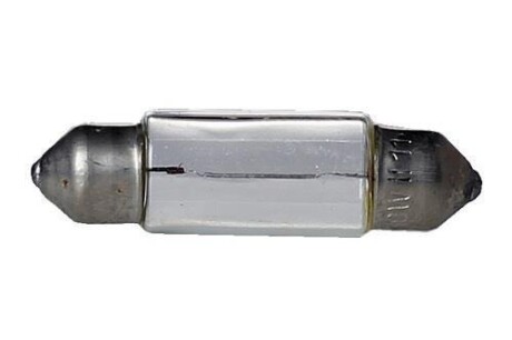 Лампа розжарювання 12V C10W T11x38 SV8.5-8 (38мм) салон, ном.знак (кратно 10) StartVOLT VL-SV8.5-12 (фото 1)