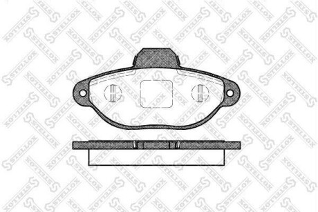 Колодки. дисковые пер. Fiat Punto 1.2i 99&gt; STELLOX 425 020-SX (фото 1)