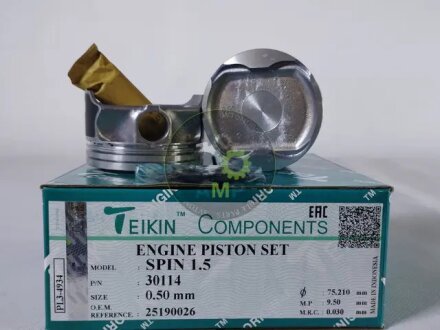 Поршни +0.50mm (к-кт на мотор) Ravon Daewoo Gentra 1.5 B15D2 (L2C) TEIKIN 30114050