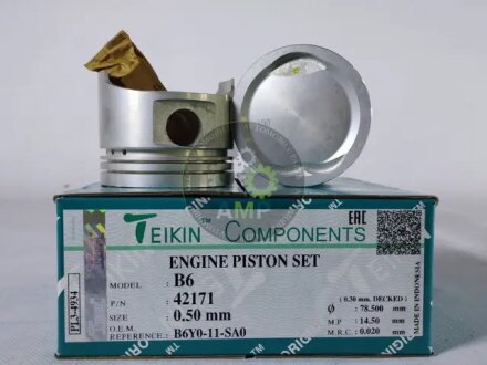 Поршни ремонт (+0.50мм) (к-кт на мотор) Mazda 1.6L (B6) TEIKIN 42171050 (фото 1)