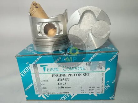 Фото 1 - поршни +0.50mm (к-кт на мотор) 4D56T/D4BF-T Mitsubishi Pajero, L200, L300 / Hyundai H100, H1, Gallop TEIKIN 43173050 Поршни +0.50mm (к-кт на мотор) 4D56T/D4BF-T Mitsubishi Pajero, L200, L300 / Hyundai H100, H1, Gallop TEIKIN 43173050 (фото 1)