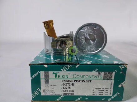 Поршни +0.50mm (к-кт на мотор) Mitsubishi 6G72 24v D53A/EA8A/K96W/K86W TEIKIN 43278050