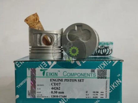 Поршни ремонт (+0.50мм) (к-кт на мотор) Nissan CD17 TEIKIN 44262050