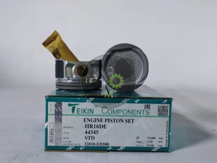 Поршни стандарт (STD) (к-кт на мотор) Nissan HR16DE TEIKIN 44345STD