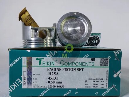 Поршень двигателя +0,5 к-кт на мотор H25A Suzuki Grand Vitara TEIKIN 45131050
