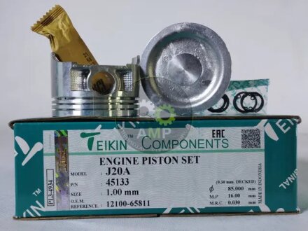 Поршни +1.00mm (к-кт на мотор) Suzuki Grand Vitara J20A до 2005г TEIKIN 45133100 (фото 1)