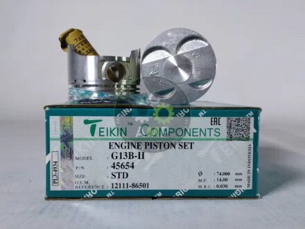 Поршни стандарт (STD) (к-кт на мотор) Suzuki G13B-II TEIKIN 45654STD