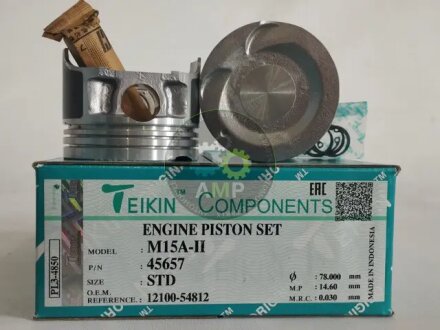 Поршни стандарт (STD) (к-кт на мотор) Suzuki M15A, M16A TEIKIN 45657STD