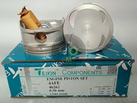 Поршни ремонт (+0.50мм) (к-кт на мотор) Toyota 4A-FE-II TEIKIN 46262050