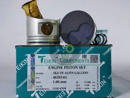 Фото 1 - поршни ремонт (+1.00мм) (к-кт на мотор) Toyota 1KZ-TE Alfin Gallery TEIKIN 46283AG100 Поршни ремонт (+1.00мм) (к-кт на мотор) Toyota 1KZ-TE Alfin Gallery TEIKIN 46283AG100 (фото 1)