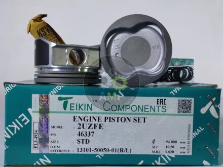 Поршни стандарт (STD) (к-кт на мотор) 2UZ-FE до 2005г Toyota Land Cruiser, Tundra, Sequoia, Lexus LX TEIKIN 46337STD
