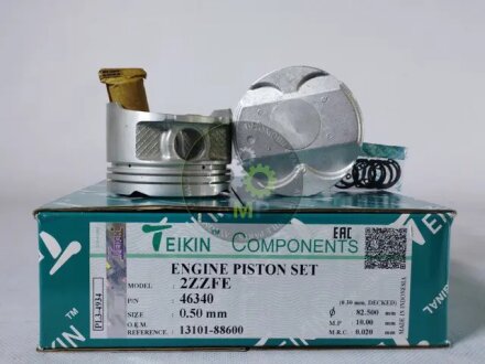 Поршни ремонт (+0.50мм) (к-кт на мотор) Toyota 2ZZ-GE Celica TEIKIN 46340050 (фото 1)