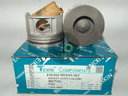 Фото 1 - поршни стандарт (STD) (к-кт на мотор) Toyota 1KD-FTV Alfin Gallery TEIKIN 46675AGSTD Поршни стандарт (STD) (к-кт на мотор) Toyota 1KD-FTV Alfin Gallery TEIKIN 46675AGSTD (фото 1)