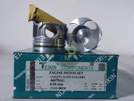 Поршни ремонт (+0.50мм) (к-кт на мотор) TOYOTA 1AD-FTV Alfin Gallery TEIKIN 46678AG050