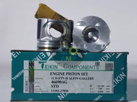 Поршни стандарт (STD) (к-кт на мотор) Toyota 1CD-FTV Alfin Gallery TEIKIN 46690AGSTD