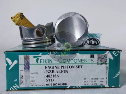 Поршни STD (к-кт на мотор) Volkswagen Audi Seat Skoda BZB/BYJ/BYT/CABA/CABB/CABD/CEAA/CGYA TEIKIN 48218ASTD