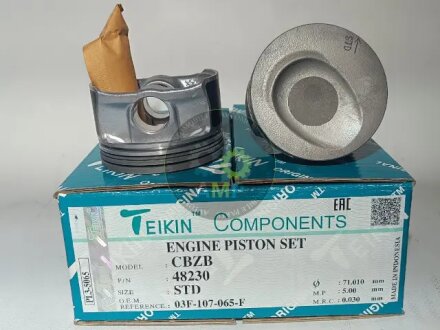 Фото 1 - поршни стандартные (комплект на мотор) VAG 1.2 TSI TEIKIN 48230STD Поршни стандартные (комплект на мотор) VAG 1.2 TSI TEIKIN 48230STD (фото 1)