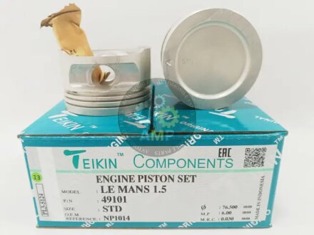 Поршни стандарт (STD) (к-кт на мотор) Daewoo Nexia 1.5 TEIKIN 49101STD