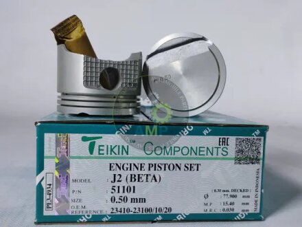 Поршни ремонт (+0.50мм) (к-кт на мотор) Hyundai G4GR TEIKIN 51101050 (фото 1)