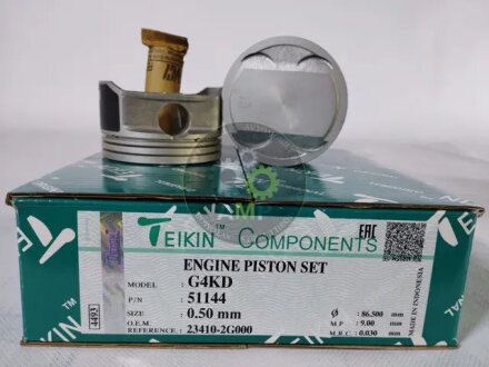 Поршень с пальцем 0.50 Hyundai 2.0 (G4KD) IX-35 (09-), Sonata (09-), Tucson (09-) (кратно 4шт.) TEIKIN 51144-050 (фото 1)