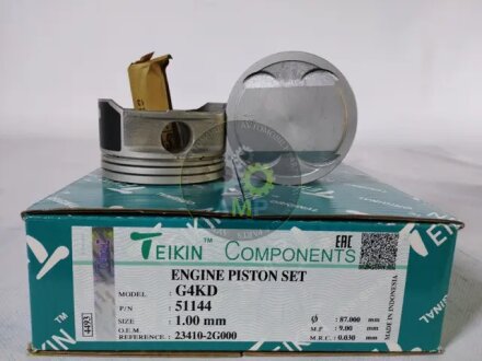 Поршни ремонт +1.00mm (к-кт на мотор) Hyundai G4KD TEIKIN 51144100