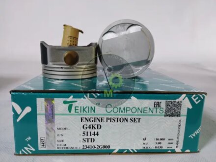 Поршни стандарт (STD) (к-кт на мотор) Hyundai G4KD TEIKIN 51144STD