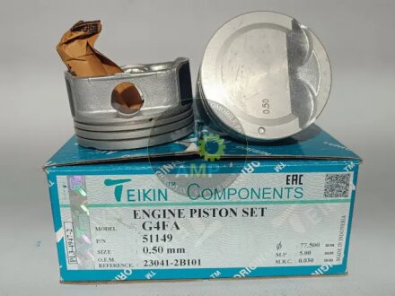 Поршни ремонт (+0.50мм) (к-кт на мотор) Hyundai G4FA TEIKIN 51149050