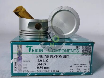 Поршни ремонт (+0.50мм) (к-кт на мотор) Opel C16NZ TEIKIN 56109050