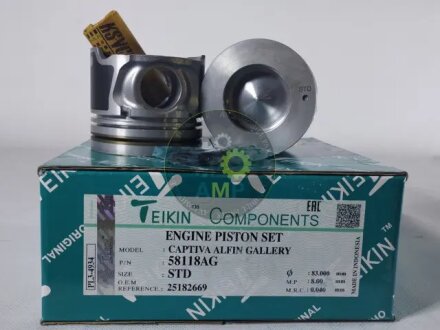 Поршни стандарт к-кт на мотор Antara, Cruze, Captiva 2.0 CDTI TEIKIN 58118AGSTD (фото 1)