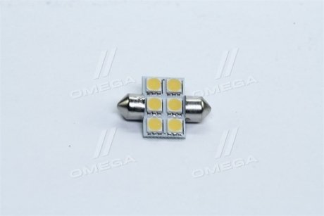 Лампа LED софитная C5W 24V T11x31-S8.5 (6 SMD size5050) WARM WHITE <> TEMPEST Tmp-09T11-24V