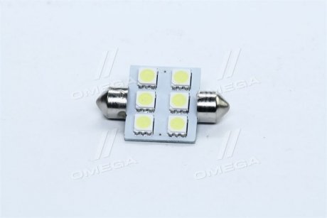 Лампа LED софитная C5W 24V T11x36-S8.5 (6 SMD size5050) <> TEMPEST Tmp-11T11-24V