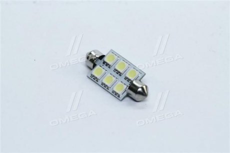 Лампа LED софитная C5W 24V T11x39-S8.5 (6 SMD size5050) WHITE &lt;&gt; TEMPEST Tmp-14T11-24V (фото 1)