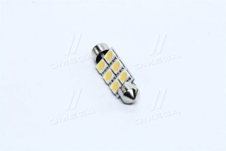 Лампа LED софитная C5W 24V T11x41-S8.5 (6 SMD size5050) WARM WHITE <> TEMPEST Tmp-16T11-24V
