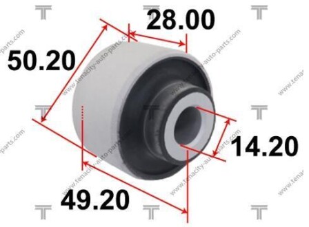 Сайлентблок рычага nissan altima 07-12 TENACITY AAMNI1078 (фото 1)