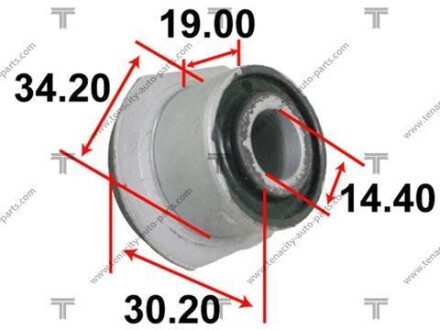 Втулка кріплення рейки рульової TENACITY AAMTO1116