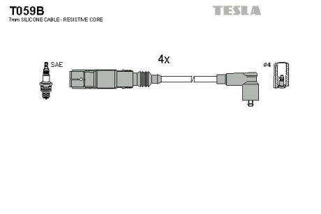 Дроти високої напруги TESLA T059B (фото 1)