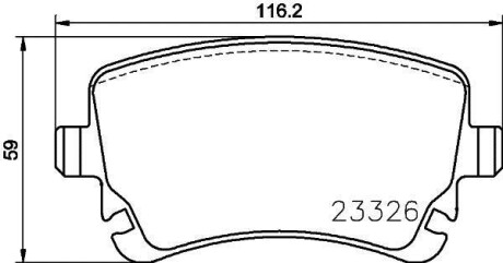 Гальмівні колодки BENTLEY Continental/GT "R "03>> TEXTAR 2332611 (фото 1)