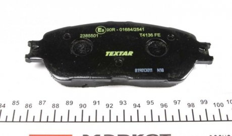 Гальмівні колодки LEXUS/TOYOTA ES/Avalon/Camry "F "00-12 TEXTAR 2385501