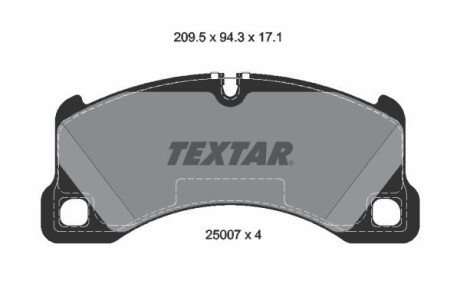 Колодки дискового гальма TEXTAR 2500703 (фото 1)